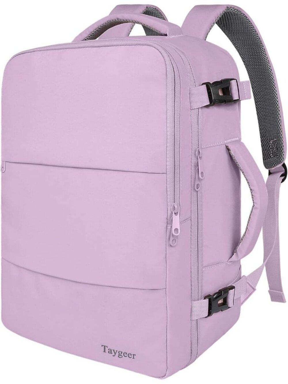 Women's Purple 15.6inch Laptop Mochila Flight Approved Daypack with Pocket